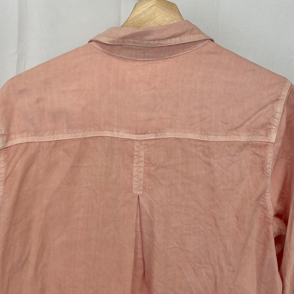 CLOTH & STONE Shirttail Button Down Shirt Long Sleeve Tencel Pink Size S - Picture 7 of 9